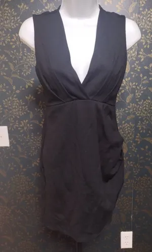 Lulu's Black Sleeveless V-Neck Mini Dress thumbnail 1