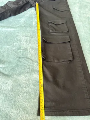 VIP Jeans Black Cargo Pants Wide Leg Stretch Size 3/4 thumbnail 6