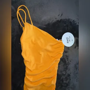 Princess Polly Reece Mini Dress in Orange Size 2 New with tag thumbnail 8
