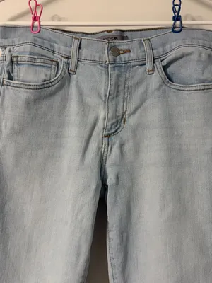 Joe's mid rise Mary Kate jeans cigarette tapered leg light wash size 28 cropped thumbnail 4
