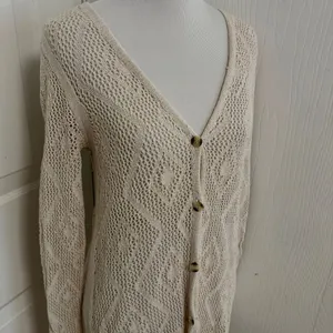 Free People Diamond Crochet Knit Long Cardigan Duster M2 thumbnail 3