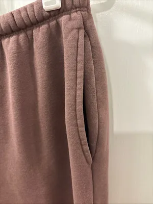 Nuuds Women’s Classic Sweatpants Size Medium Coffee Brown Loungewear Joggers EUC thumbnail 5