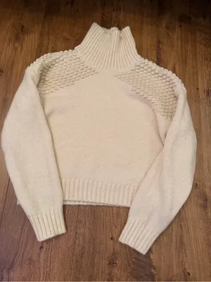 Cream turtleneck sweater thumbnail 1