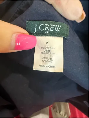 Women's J.Crew Navy Midi Dress Size 2 thumbnail 4