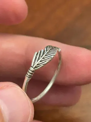 925 sterling silver ring band m44 1.16g size 8 thumbnail 1