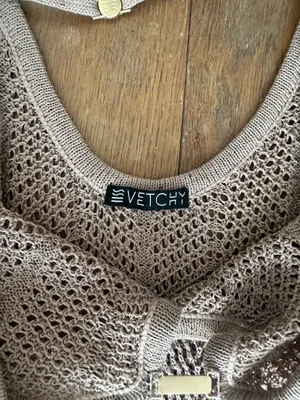 Vetchy tan keyhole crochet dress thumbnail 6