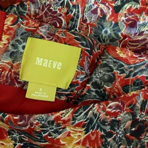 Anthropologie MAEVE Rosie Floral‎ Skirt Pleated Metallic Brocade Pockets Small thumbnail 11