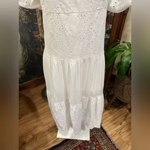 Kings Road Eyelet Maxi Dress Coastal thumbnail 6