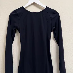 Lululemon Contour Black Mini Dress Athleisure Activewear Size‎ 4 Nulu Yoga thumbnail 4