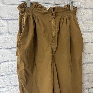 Free People Margate Pleated Paperbag Waist Trousers Size Medium Bohemian Brown thumbnail 6