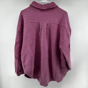 Free People We the Free Ruby Shirt Jacket Shacket Fleece Oversized Button Pink S thumbnail 6