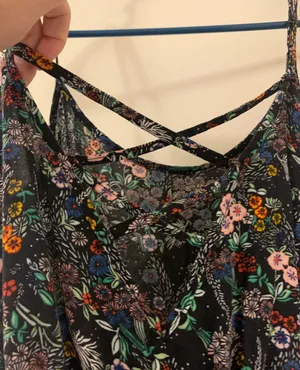 Floral Romper HAS POCKETS thumbnail 3