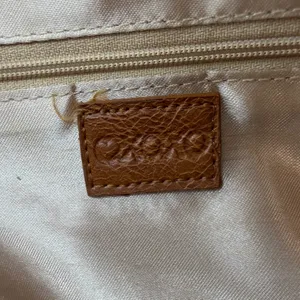 Vintage Y2K XOXO Monogram Satchel Bag Beige‎ Brown Studded Barrel Purse thumbnail 5