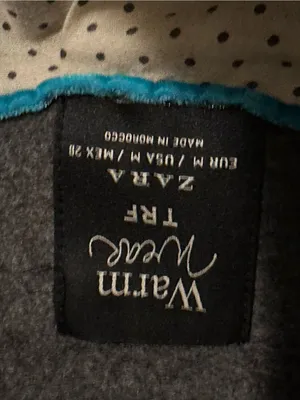 ZARA WARM WEAR TRF Gray Wool Double-Breasted 9 Button Side Pockets Pea Coat Sz M thumbnail 12