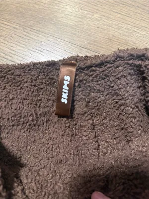 Skims Brown Teddy Knit Lounge Shorts Size Large/Extra Large thumbnail 3