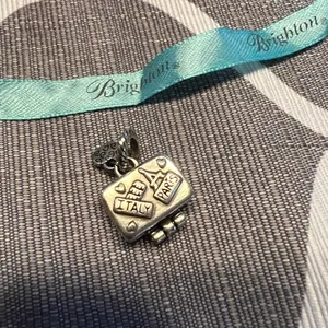 Brighton Bon voyage Suitcase Locket Charm Opens - Italy, Paris, London thumbnail 2
