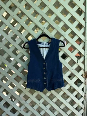 Denim Forum The '90s Boyfriend Denim Vest thumbnail 6