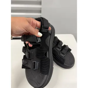 ONCAI Womens Sport Sandals Black Multi Strap Adjustable Platform Shoes US 8 NEW thumbnail 3