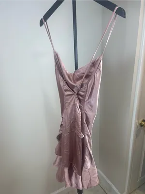 Angel Biba Rose Satin Slip Dress Romper thumbnail 4