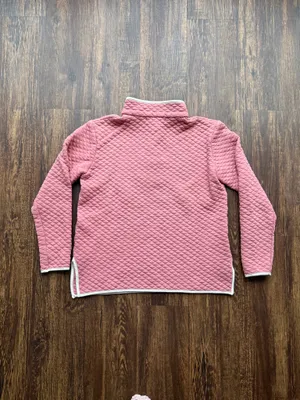 Women’s Pink Quilted Wallflower T Snap Waffle Pullover Sweatshirt - Size M thumbnail 5