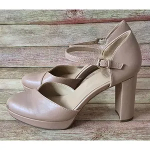 Naturalizer Bandele Nude Taupe Neutral Mary Jane Heels Womens 8.5M Block Heel thumbnail 6