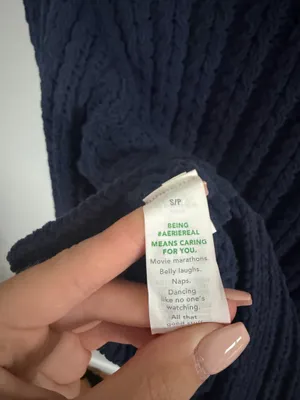 Aerie Navy Sweater thumbnail 4