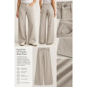 Lululemon EasyFive Low-Rise Classic Wide Pant Utilitech Twill Downtown Tan 32 thumbnail 14