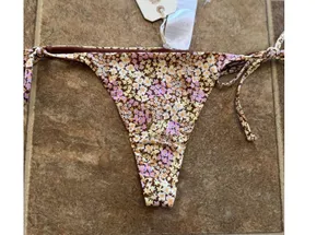 Billabong Ready For The Sun Tie Side Maya Bikini Bottoms Size Medium thumbnail 5