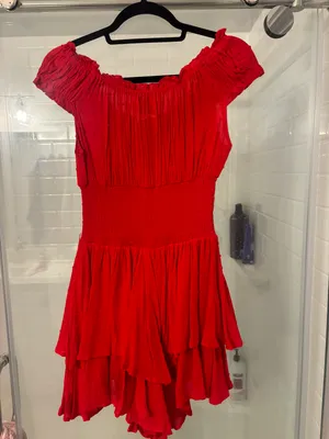Princess Polly Red Romper thumbnail 5