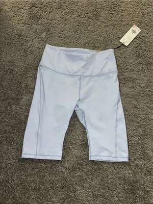 Calia light blue biker shorts size small nwt #activewear #studio thumbnail 4