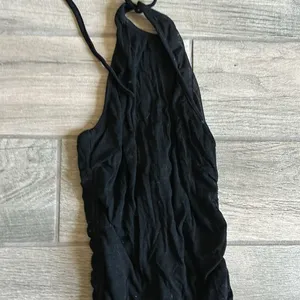 White fox black ribbed cinched dress thumbnail 2