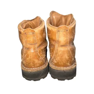 Danner Mountain Light Tan Leather Hiking Boots Made in USA Vibram Sole Size 6.5‎ thumbnail 5