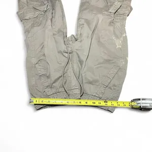 Garage Cargo Jogger Pant Size XS Taupe Khaki Utility Performance Bleach Stained thumbnail 7