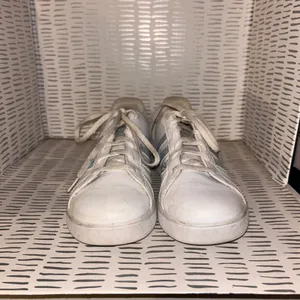 Adidas Grand Court Zebra Stripe White Purple Mint Sneakers Womens 6.5 Streetwear thumbnail 3