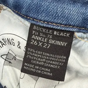 Buckle Black Ankle Skinny Jeans Womens 26 thumbnail 7