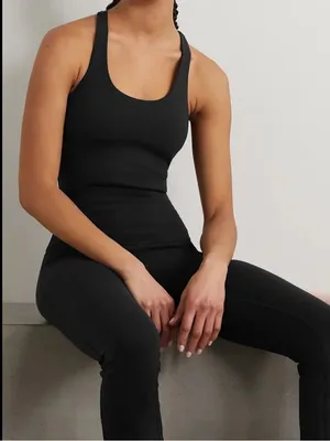 Alo Yoga Sleek Back Stretch Bodysuit Black S thumbnail 4