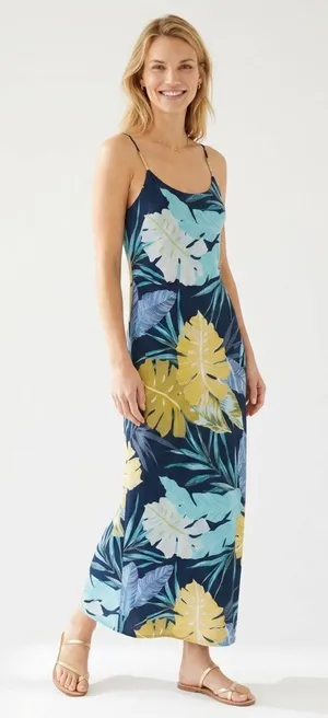 Maxi floral dress Blue Size M thumbnail 1