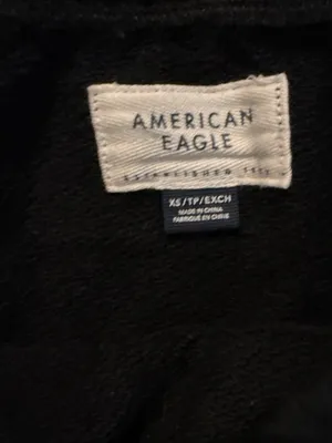 American Eagle Outfitters Black Strapless Wide-Leg Cargo Jumpsuit thumbnail 2