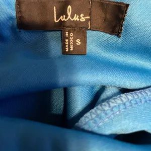 NWT Lulu's Glamorous Dedication Blue Sleeveless Column Maxi Dress S Formal thumbnail 9