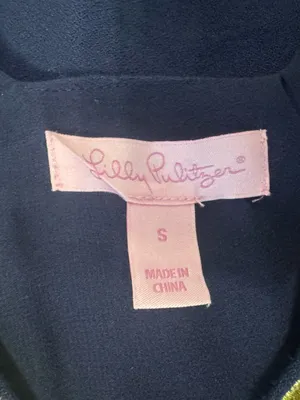 Lilly Pulitzer Owen Trapeze Swing Dress Gold Embellishment Resort Preppy Small thumbnail 10