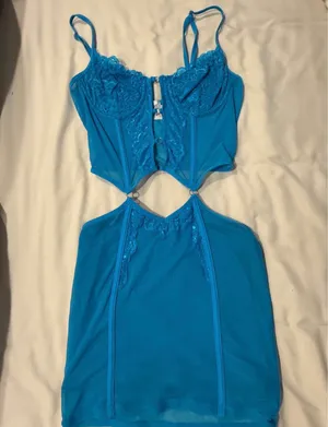 Princess Polly Blue Corset Dress thumbnail 2