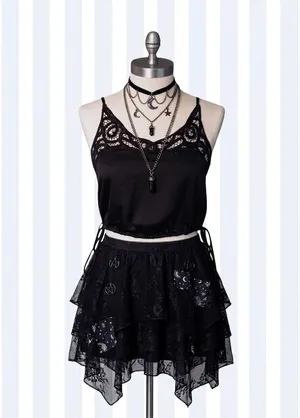 Free People Intimately Cropped Top Sz XS Black Blouson Brami Lace Cami thumbnail 13