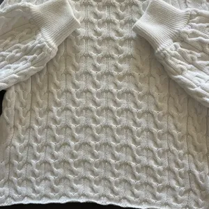 J.Crew White Relaxed-fit Cable-knit Crewneck Sweater Size Small thumbnail 7