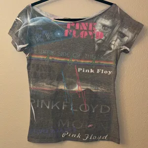 Pink Floyd Dark Side of the Moon Gray Graphic Concert Band Tee Rainbow Print M/L thumbnail 11