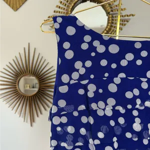 I Le New York - Blue Polka Dot Midi Dress thumbnail 4
