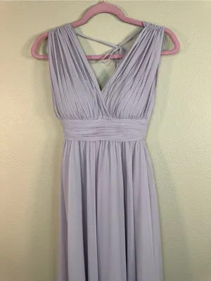 Morilee Purple Lavender Chiffon Maxi Bridesmaid Dress Womens XS Formal Prom thumbnail 11