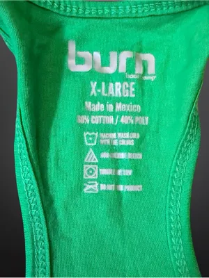 Burn Boot Camp Kelly Green Racerback Tank Top – XL thumbnail 5