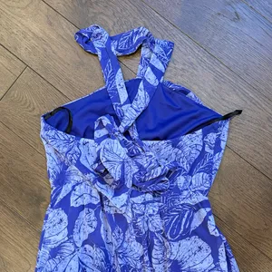 Sabine Purple Neck Strap Printed Maxi Floral Dress Size Small - C11-054 thumbnail 6
