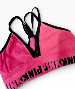 PINK Victoria's Secret Pink Strappy Logo Bikini Top thumbnail 1