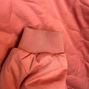 Universal Threads Quilted Coat Pink Coral Snap Zip Oversized XXL thumbnail 7